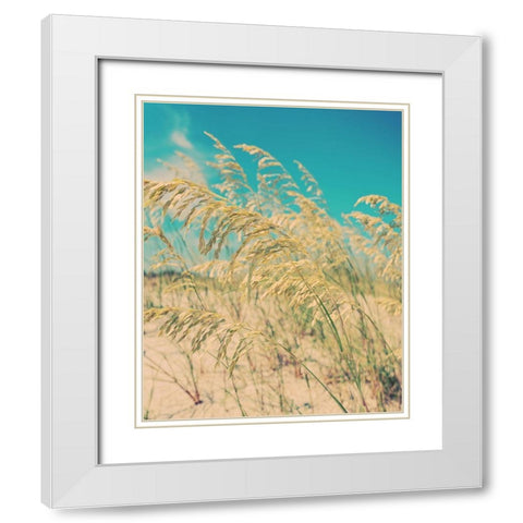 Sea Oats White Modern Wood Framed Art Print with Double Matting by Soffia, Myan