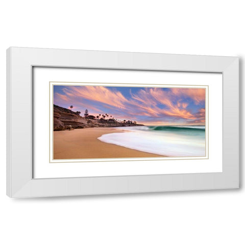 The Beach Break White Modern Wood Framed Art Print with Double Matting by Sie, Lee