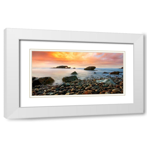 Timeless White Modern Wood Framed Art Print with Double Matting by Sie, Lee