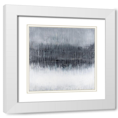 Through The Trees White Modern Wood Framed Art Print with Double Matting by Smach, Radek