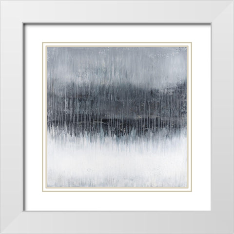 Through The Trees White Modern Wood Framed Art Print with Double Matting by Smach, Radek
