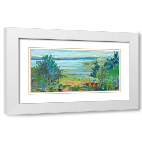 On A Clear Day White Modern Wood Framed Art Print with Double Matting by Schmidt, Jane