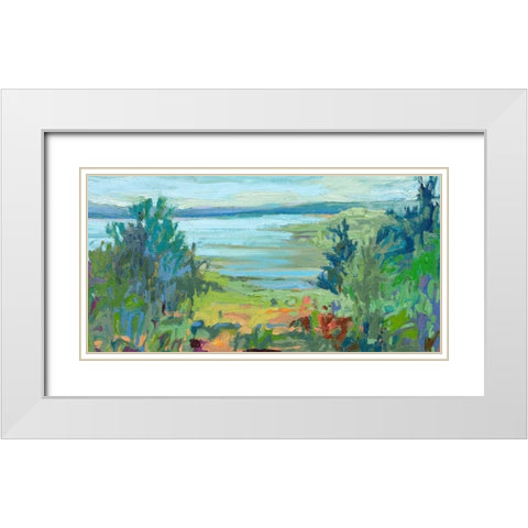 On A Clear Day White Modern Wood Framed Art Print with Double Matting by Schmidt, Jane
