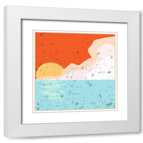 Skyline White Modern Wood Framed Art Print with Double Matting by Sierer, Trish