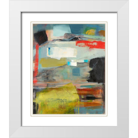 Grass White Modern Wood Framed Art Print with Double Matting by Schuerbeke, Deanna