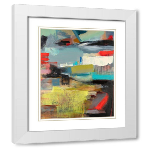 Sky White Modern Wood Framed Art Print with Double Matting by Schuerbeke, Deanna