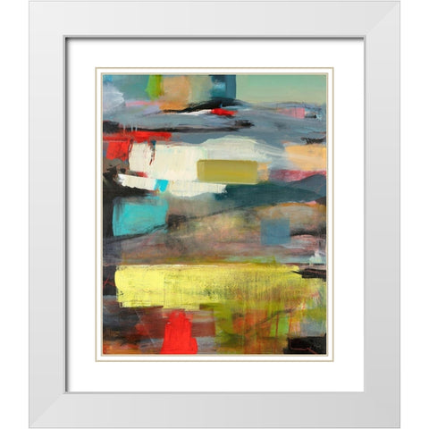 Water White Modern Wood Framed Art Print with Double Matting by Schuerbeke, Deanna