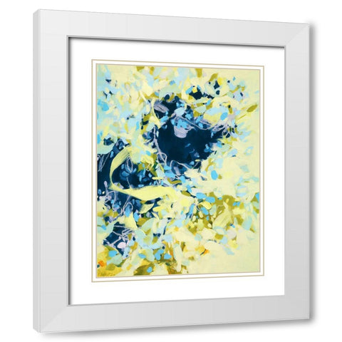 Climbing White Modern Wood Framed Art Print with Double Matting by Schmitz, Cameron