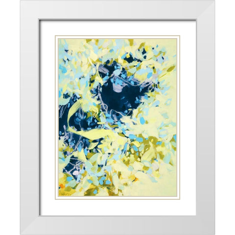 Climbing White Modern Wood Framed Art Print with Double Matting by Schmitz, Cameron