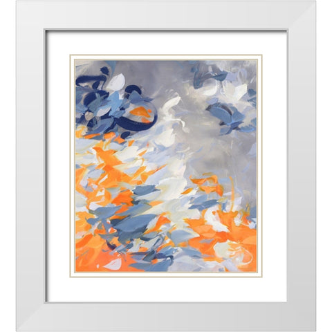 Expanding Quests White Modern Wood Framed Art Print with Double Matting by Schmitz, Cameron