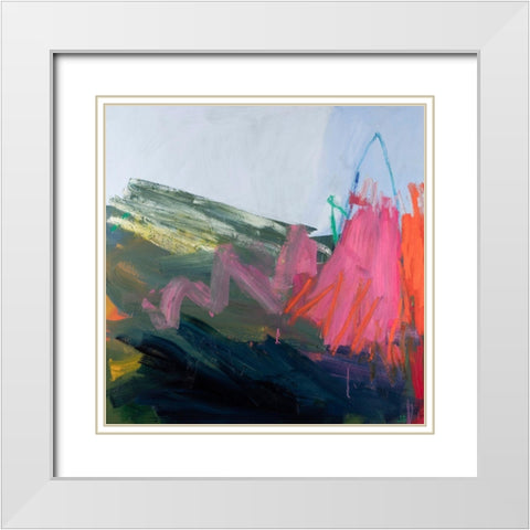 Forces of Nature: Pink White Modern Wood Framed Art Print with Double Matting by Singerman, Jessica