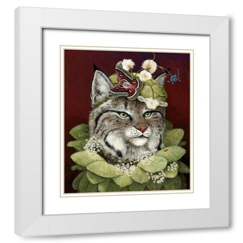 Forest Ruff White Modern Wood Framed Art Print with Double Matting by Schmitz, Carolyn