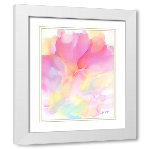 Fairytale White Modern Wood Framed Art Print with Double Matting by SoosooStudios