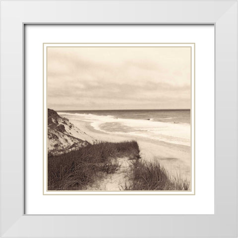 Wellfleet Dune White Modern Wood Framed Art Print with Double Matting by Triebert, Christine