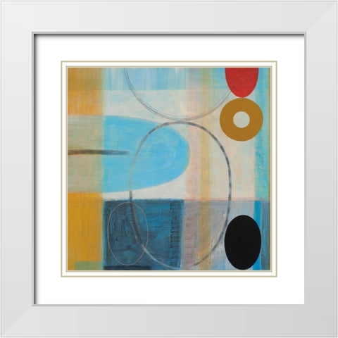 Carnival White Modern Wood Framed Art Print with Double Matting by Titchenal, Randy