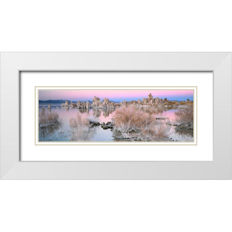 Mono Lake Sunset White Modern Wood Framed Art Print with Double Matting by Thomas, Alain