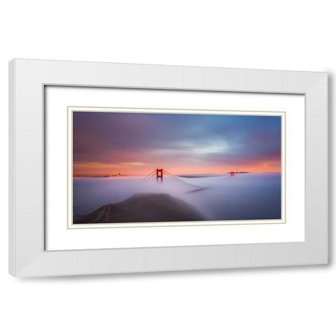 Just Another Day in the Bay White Modern Wood Framed Art Print with Double Matting by Toby Harriman Visuals