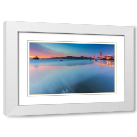 Velvet Icing White Modern Wood Framed Art Print with Double Matting by Toby Harriman Visuals