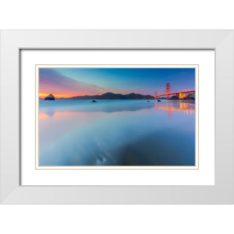 Velvet Icing White Modern Wood Framed Art Print with Double Matting by Toby Harriman Visuals