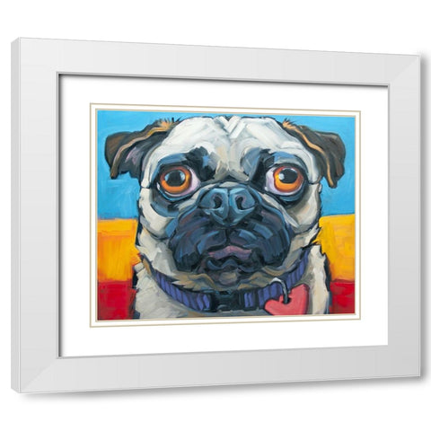 Little Big Heart White Modern Wood Framed Art Print with Double Matting by Townsend, CR