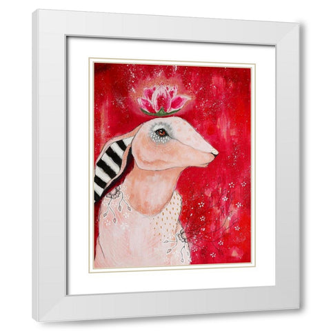 Deep Inside White Modern Wood Framed Art Print with Double Matting by The Secret Hermit