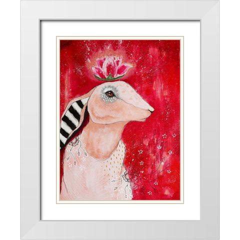 Deep Inside White Modern Wood Framed Art Print with Double Matting by The Secret Hermit