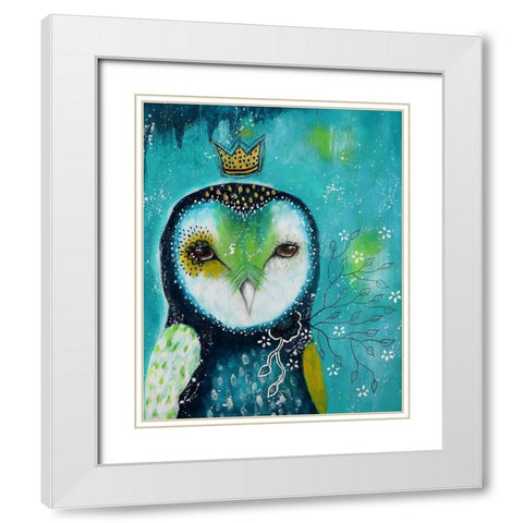 I Offer You Love White Modern Wood Framed Art Print with Double Matting by The Secret Hermit