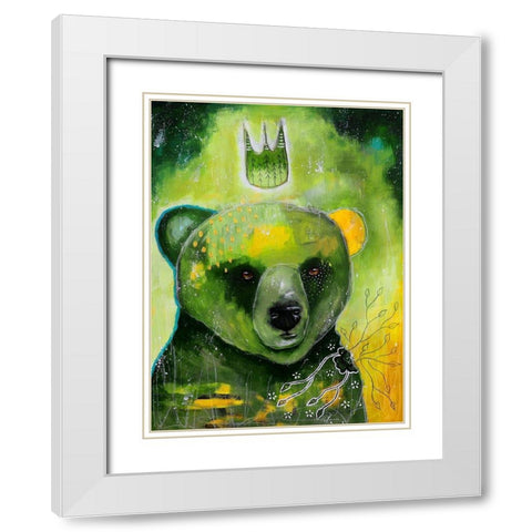 Natures Voice White Modern Wood Framed Art Print with Double Matting by The Secret Hermit