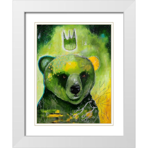 Natures Voice White Modern Wood Framed Art Print with Double Matting by The Secret Hermit