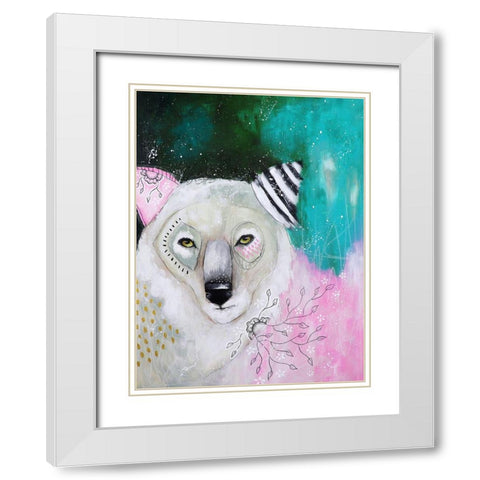 Run Away with Your Dreams White Modern Wood Framed Art Print with Double Matting by The Secret Hermit