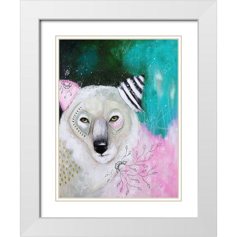 Run Away with Your Dreams White Modern Wood Framed Art Print with Double Matting by The Secret Hermit