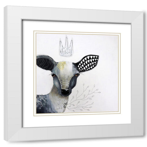 Seeker of Hope White Modern Wood Framed Art Print with Double Matting by The Secret Hermit