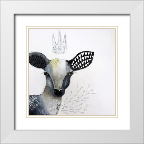 Seeker of Hope White Modern Wood Framed Art Print with Double Matting by The Secret Hermit