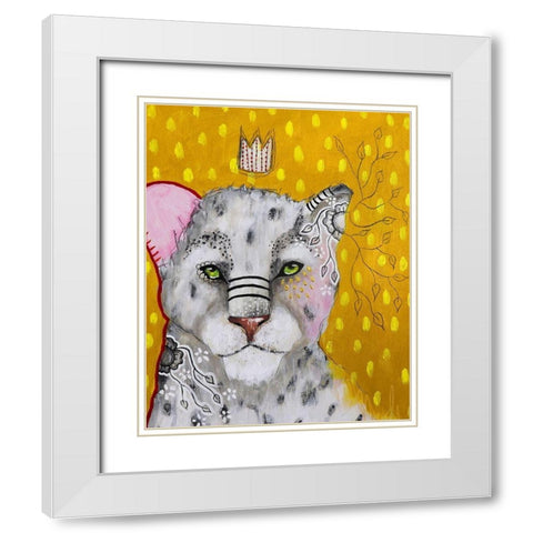 Shine Brightly White Modern Wood Framed Art Print with Double Matting by The Secret Hermit