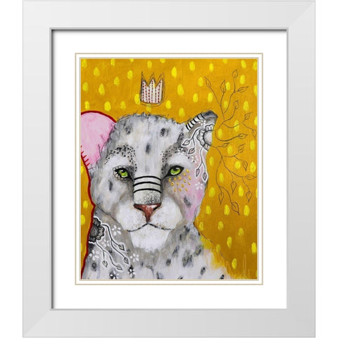 Shine Brightly White Modern Wood Framed Art Print with Double Matting by The Secret Hermit