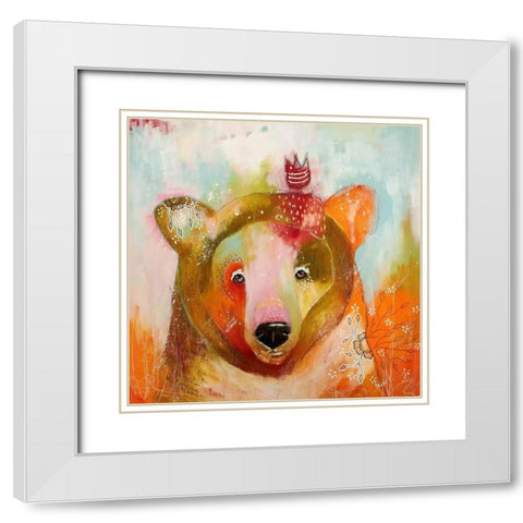 The Journey of Becoming White Modern Wood Framed Art Print with Double Matting by The Secret Hermit