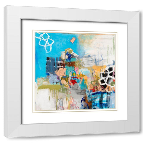 Beijing White Modern Wood Framed Art Print with Double Matting by Tover, Jeffrey