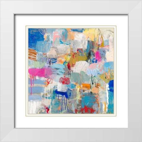 Laguna Beach White Modern Wood Framed Art Print with Double Matting by Tover, Jeffrey