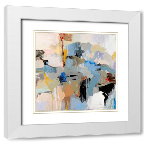 Santa Fe White Modern Wood Framed Art Print with Double Matting by Tover, Jeffrey