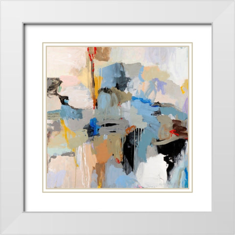 Santa Fe White Modern Wood Framed Art Print with Double Matting by Tover, Jeffrey