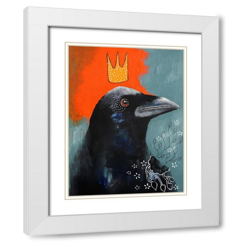 A Srong Connection White Modern Wood Framed Art Print with Double Matting by The Secret Hermit