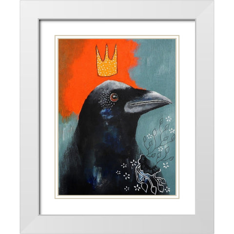 A Srong Connection White Modern Wood Framed Art Print with Double Matting by The Secret Hermit