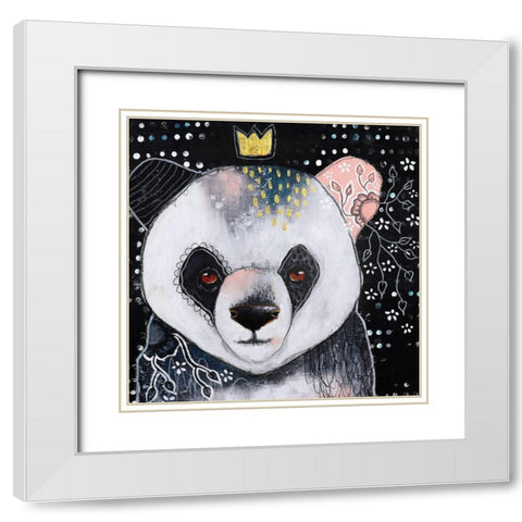 A Fanciful Friendship White Modern Wood Framed Art Print with Double Matting by The Secret Hermit