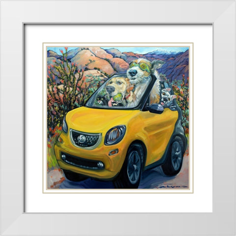 Fully Charged White Modern Wood Framed Art Print with Double Matting by Townsend, CR