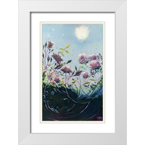 Deep Communication White Modern Wood Framed Art Print with Double Matting by Timmerman, Lisa