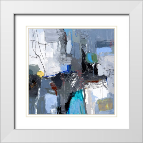 Madison White Modern Wood Framed Art Print with Double Matting by Tover, Jeffrey