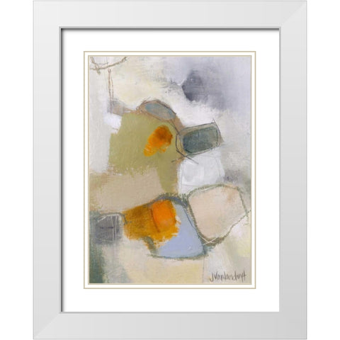 Harbinger White Modern Wood Framed Art Print with Double Matting by Van Landuyt, Jamie