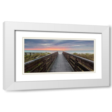 At DayÃ¢â‚¬â„¢s End White Modern Wood Framed Art Print with Double Matting by Vernon, Andrew