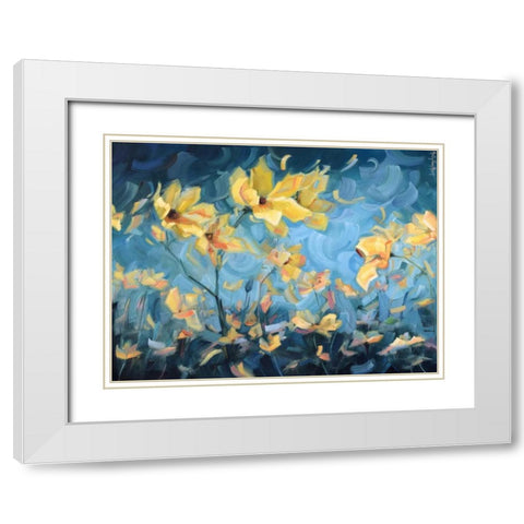 How Dreams Are Made White Modern Wood Framed Art Print with Double Matting by Van Hart, Holly