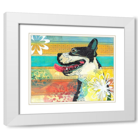 Beast Friend White Modern Wood Framed Art Print with Double Matting by Verhoeven, Judy